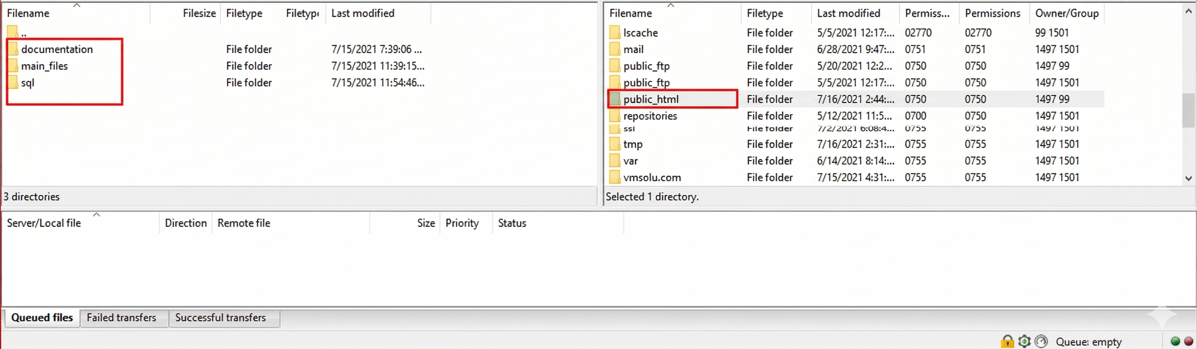 FTP File Navigation