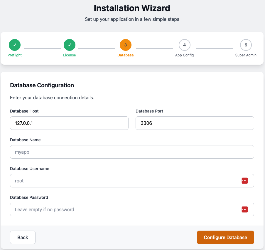 Database Configuration
