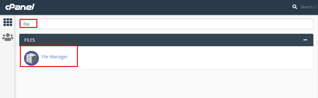 Search File Manager