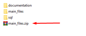 Compressed ZIP file