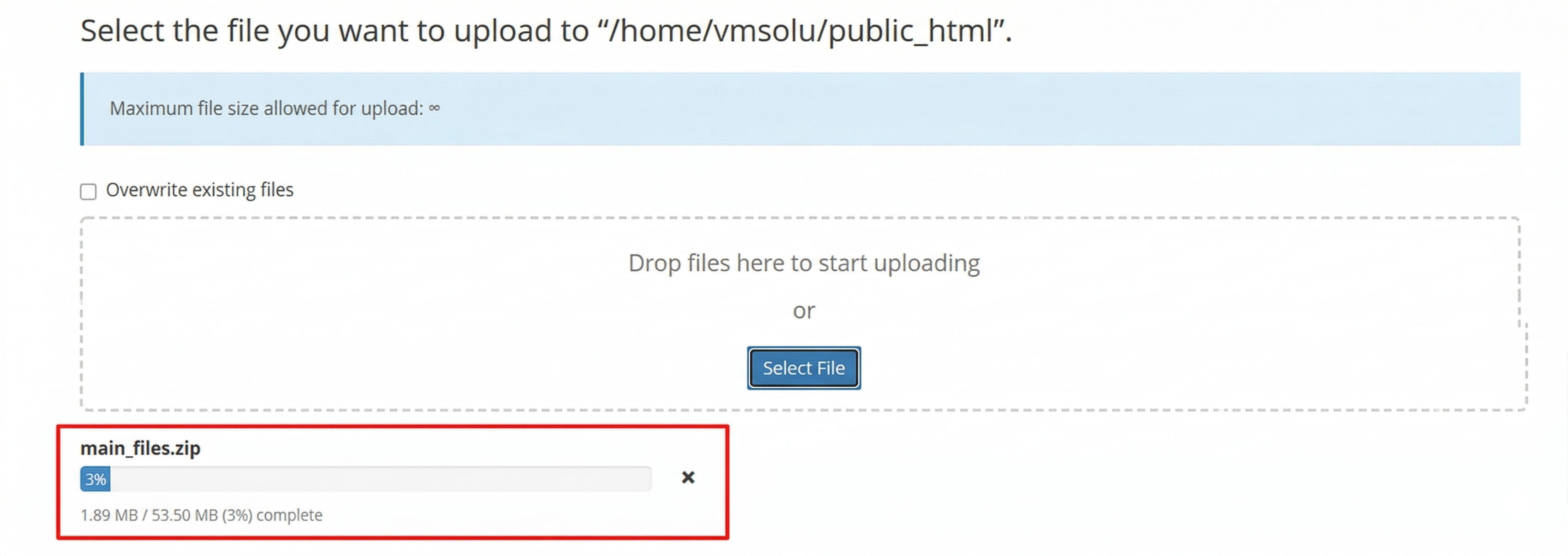 File Upload Progress